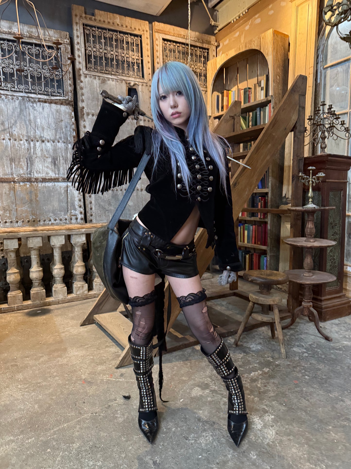 SILENT SHOULDER CORSET JACKET