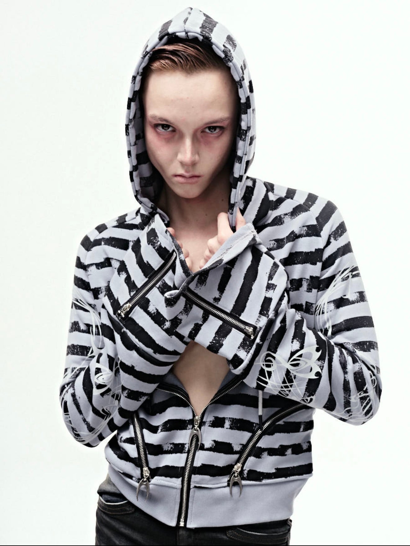 EPL STRIPPED HOODZIP