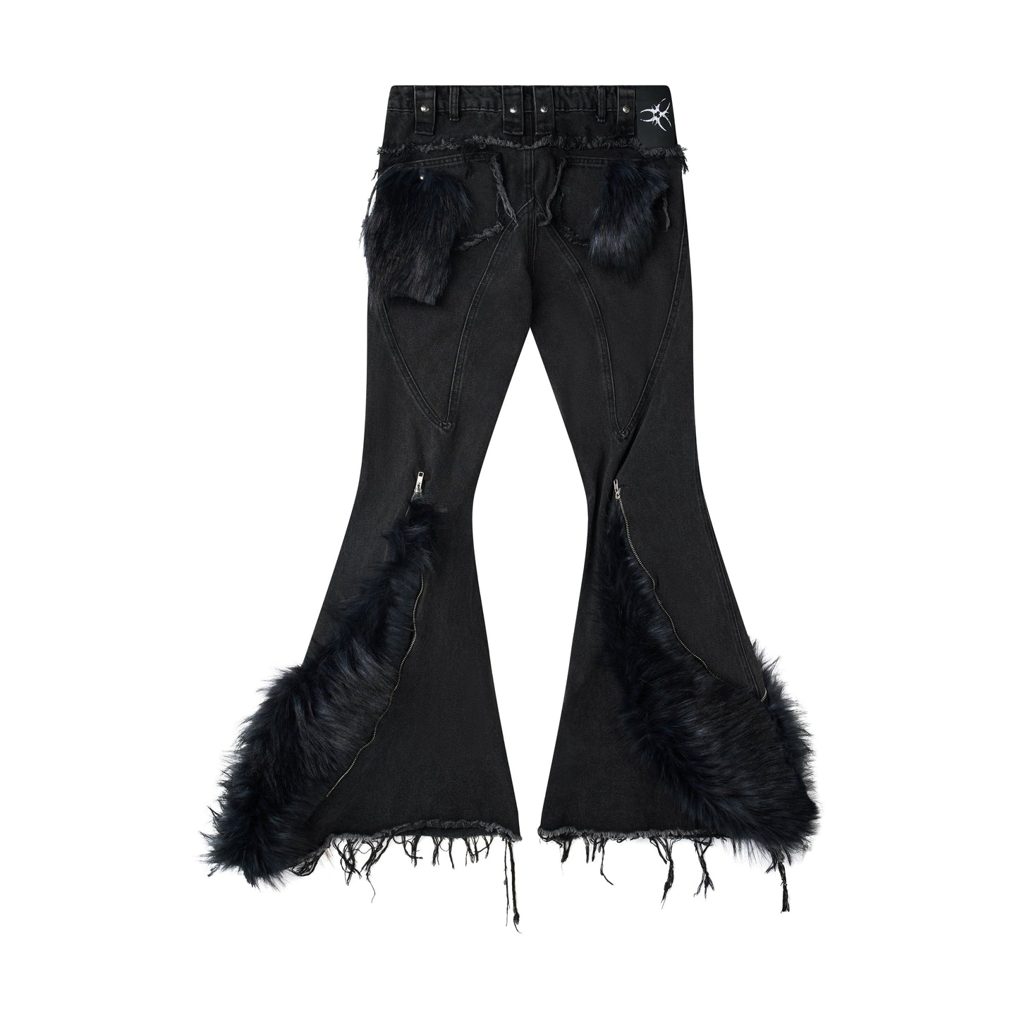 "005 CHAOS DREAM" FUR FLARE JEANS