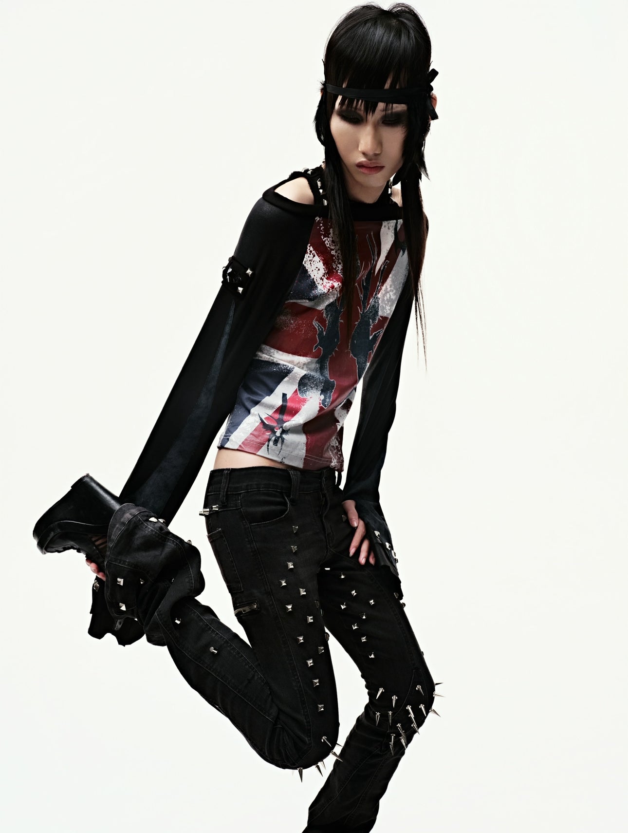 EPL GRUNGE LEATHER LONGSLEEVE