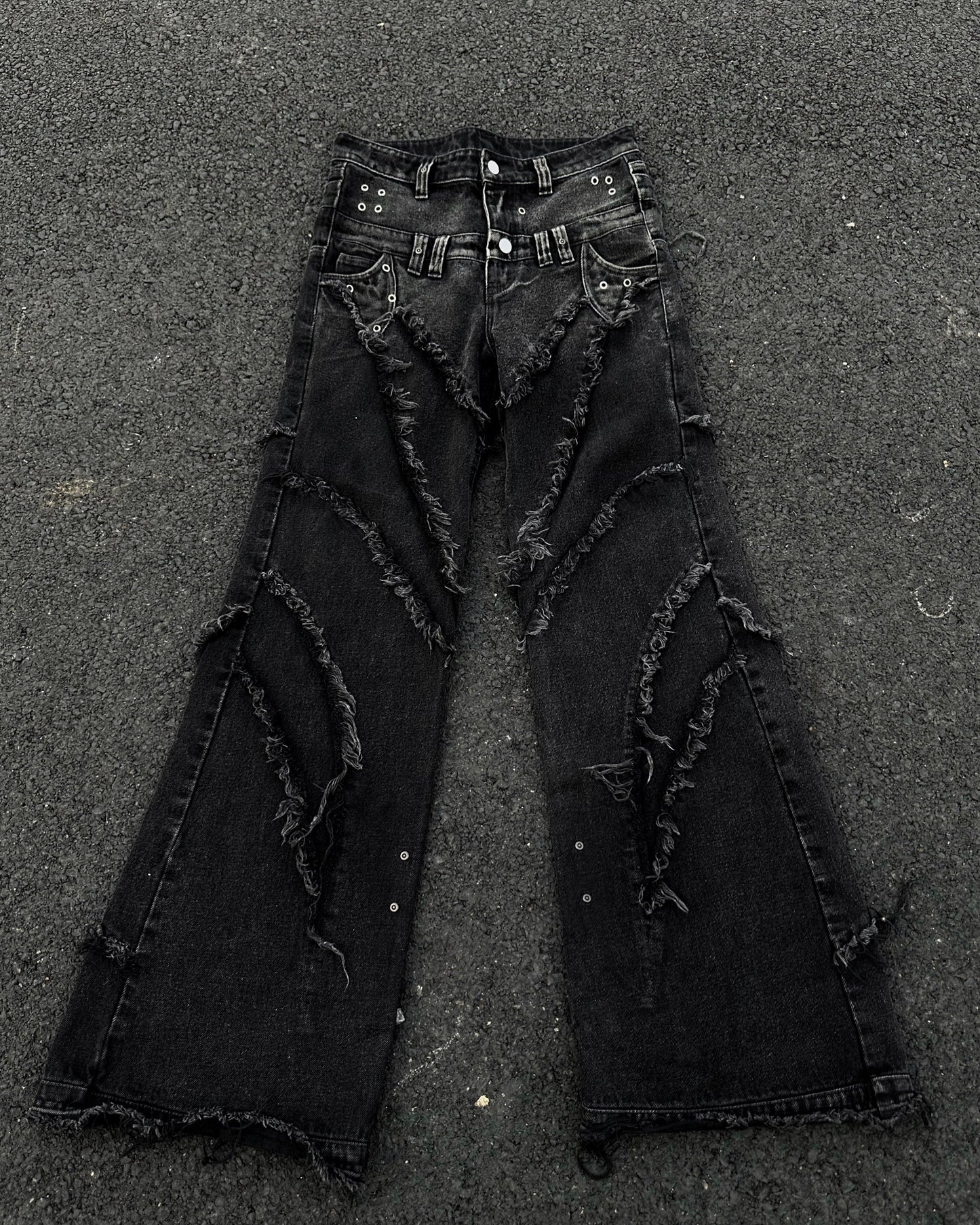 00 KNIGHT CLUB BAGGY FLARE JEANS