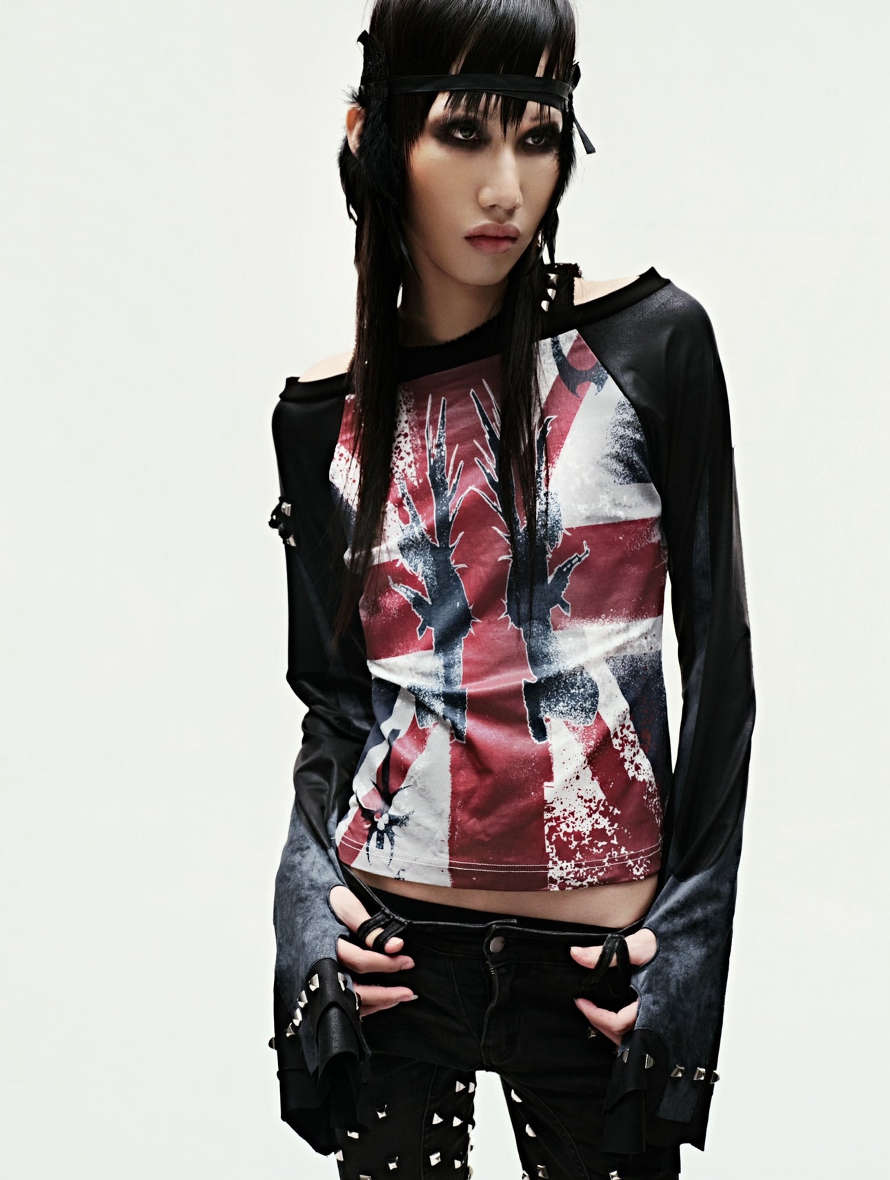 EPL GRUNGE LEATHER LONGSLEEVE