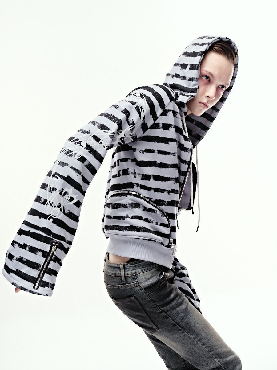 EPL STRIPPED HOODZIP