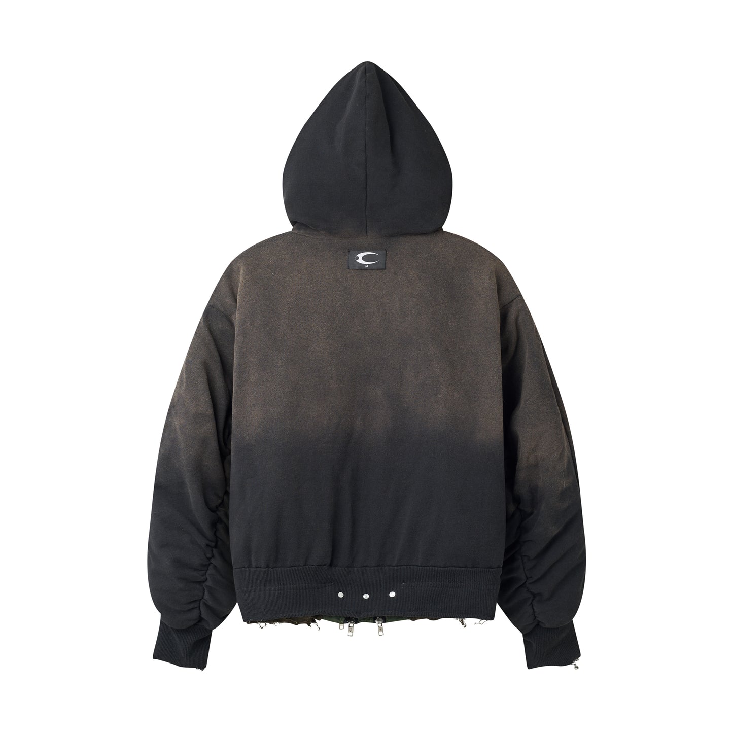 COZY CHAOS BLACK REVERSIBLE BOMBER JACKET