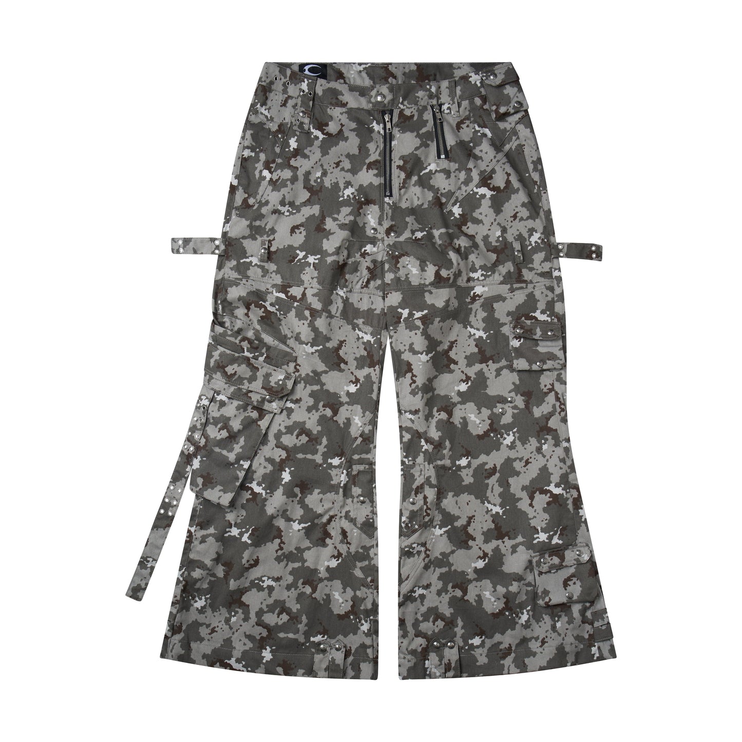 "005 MILLY" CAMO FLAG CARGO PANTS