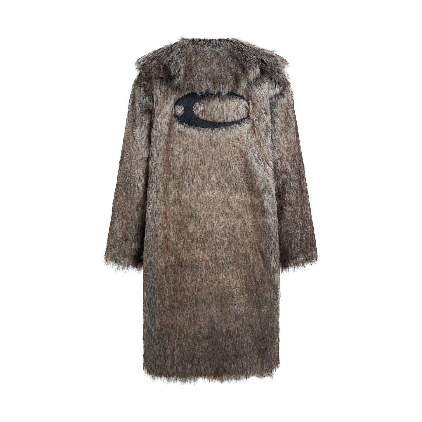 CZ FAUX FUR LONGCOAT ( BEIGE )