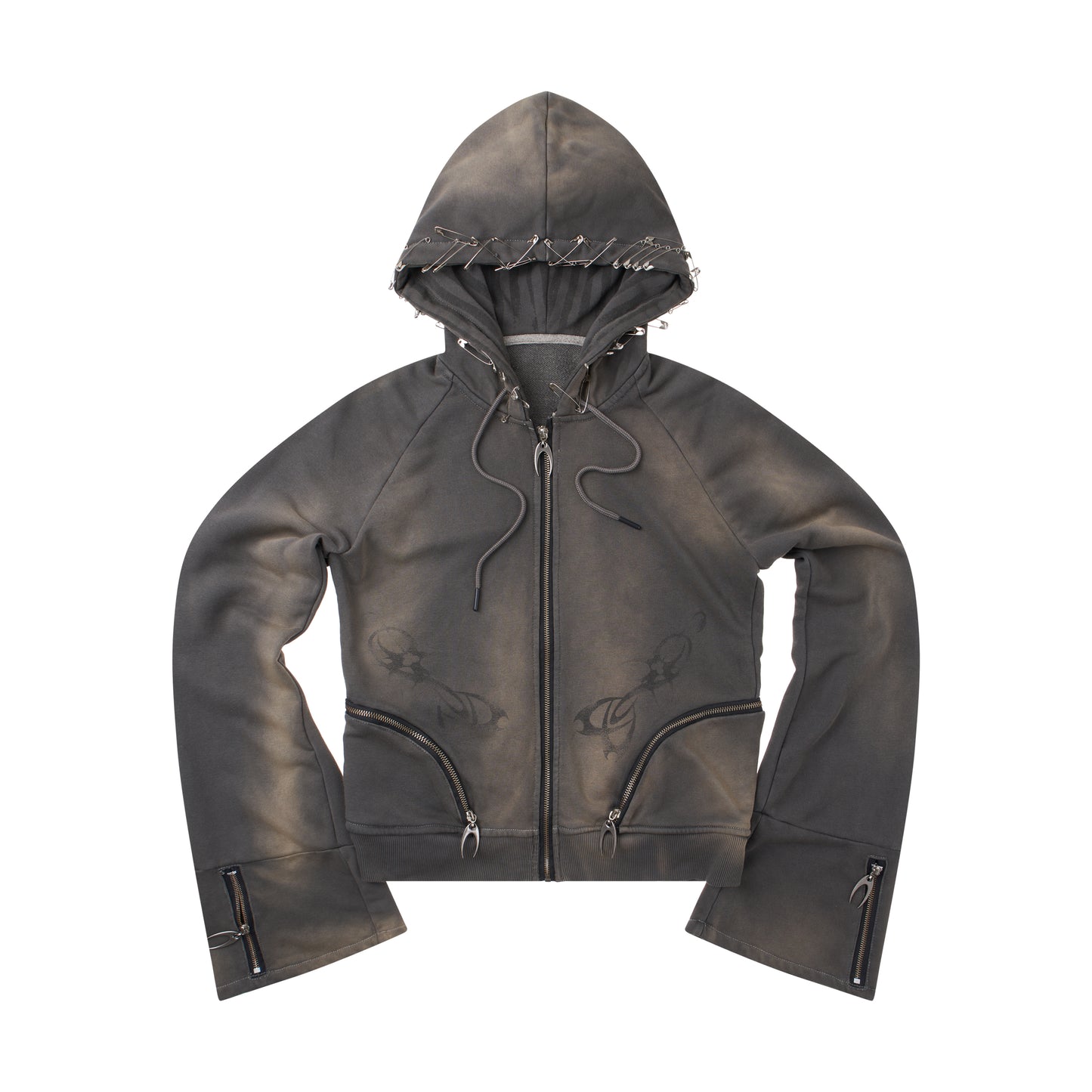 EPL BROWN WAXED HOODZIP