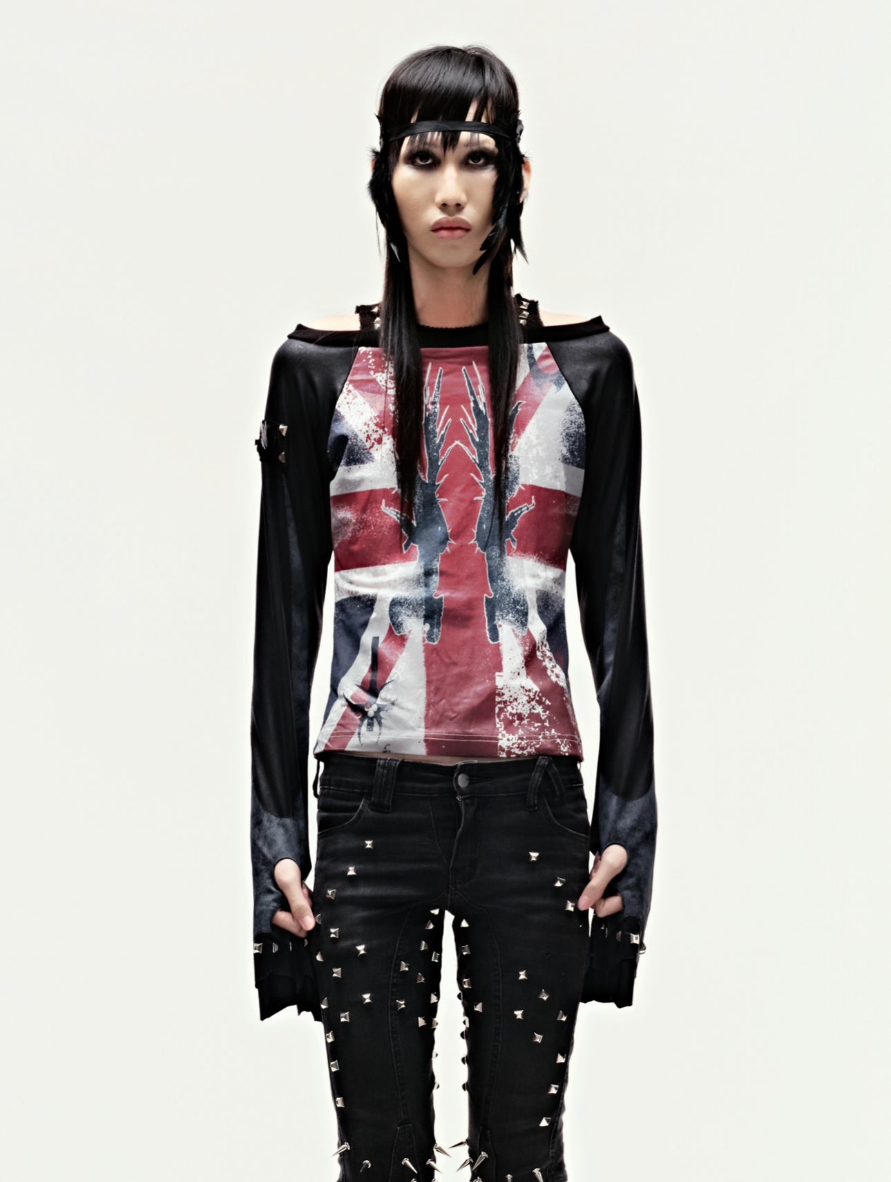 EPL GRUNGE LEATHER LONGSLEEVE