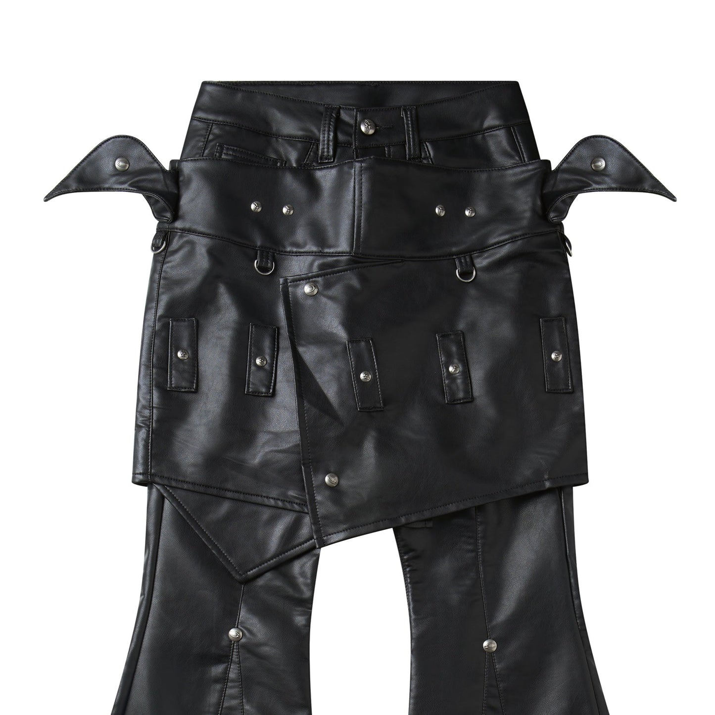 "005 CHAOS DREAM" LEATHER SKIRT PANTS