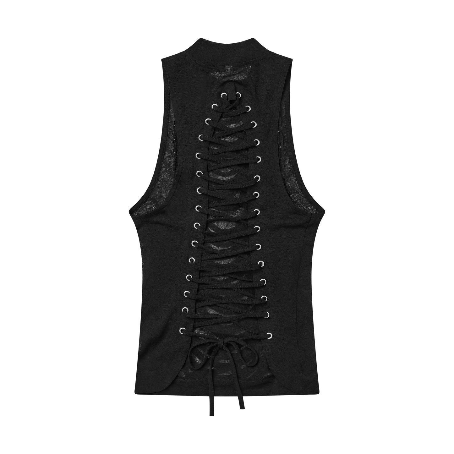 Chrome Studded Chainskin Top
