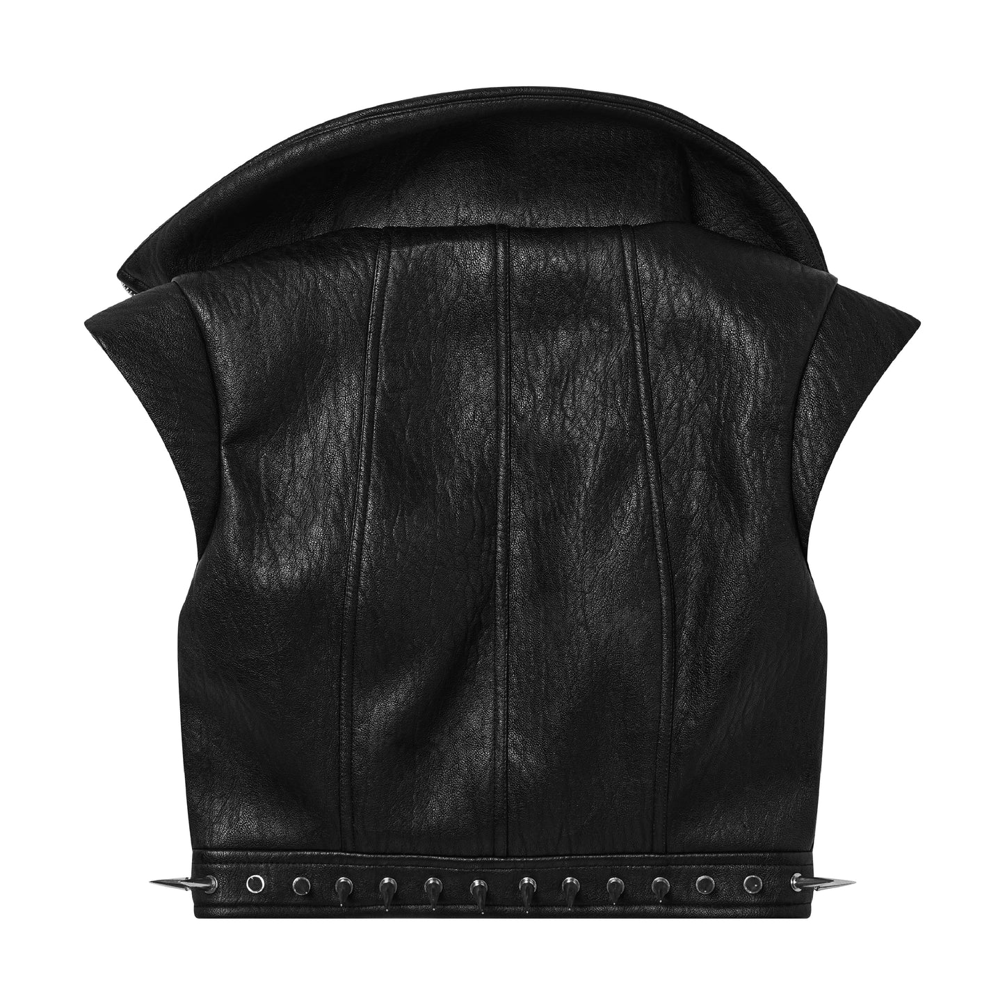 SPIKED AUTHORITY LEATHER JACKET