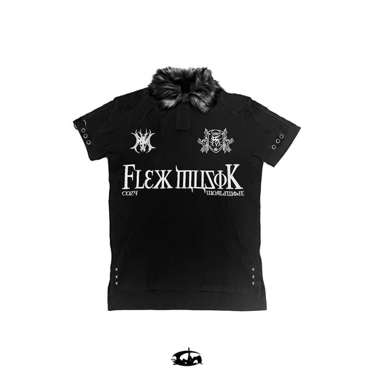 "BBY TECHBOI" FUR BLACK POLO