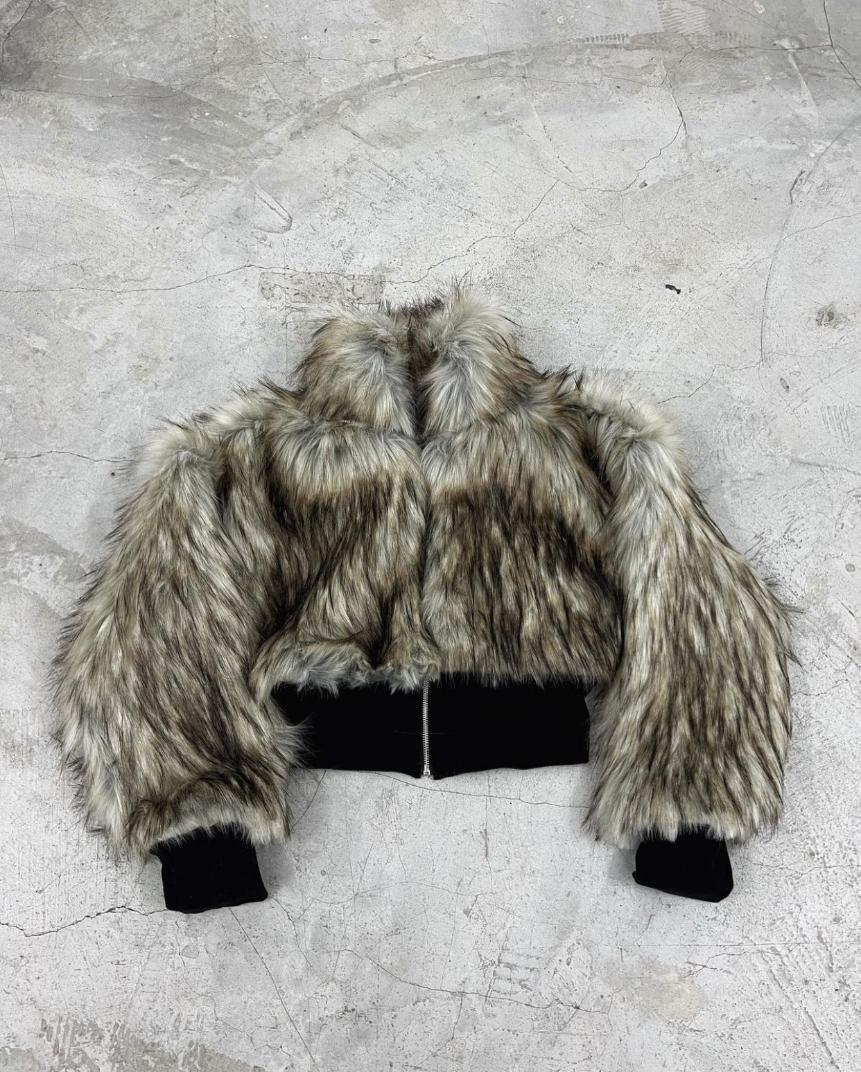 CZ FAUX FUR JACKET