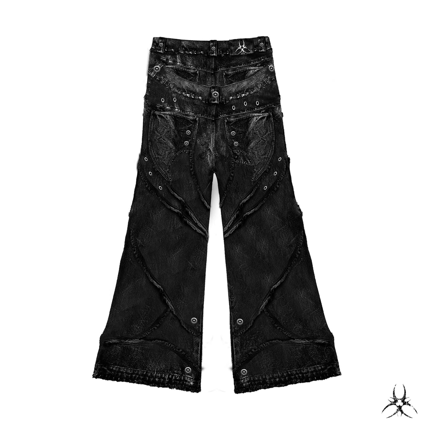 00 KNIGHT CLUB BAGGY FLARE JEANS