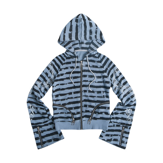 EPL STRIPPED HOODZIP