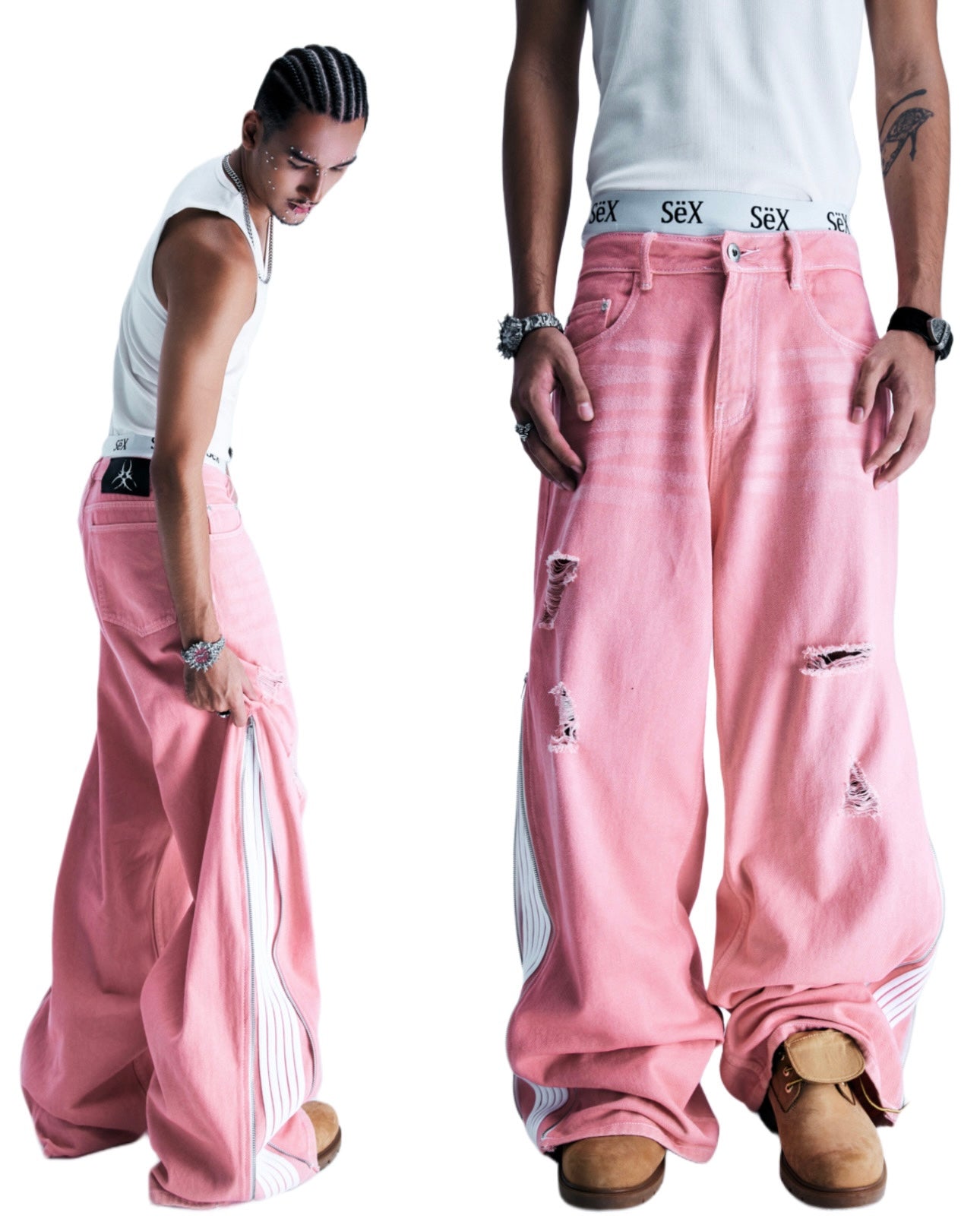 CZ SRT 2.0 PINK WASHED JEANS