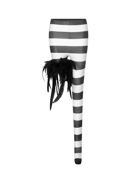 BLACK RITUAL STRIPE LEGGINGS