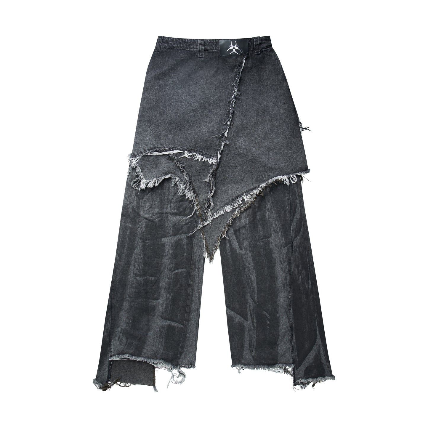 ØSAMA GREY DIRTY SKIRT PANTS