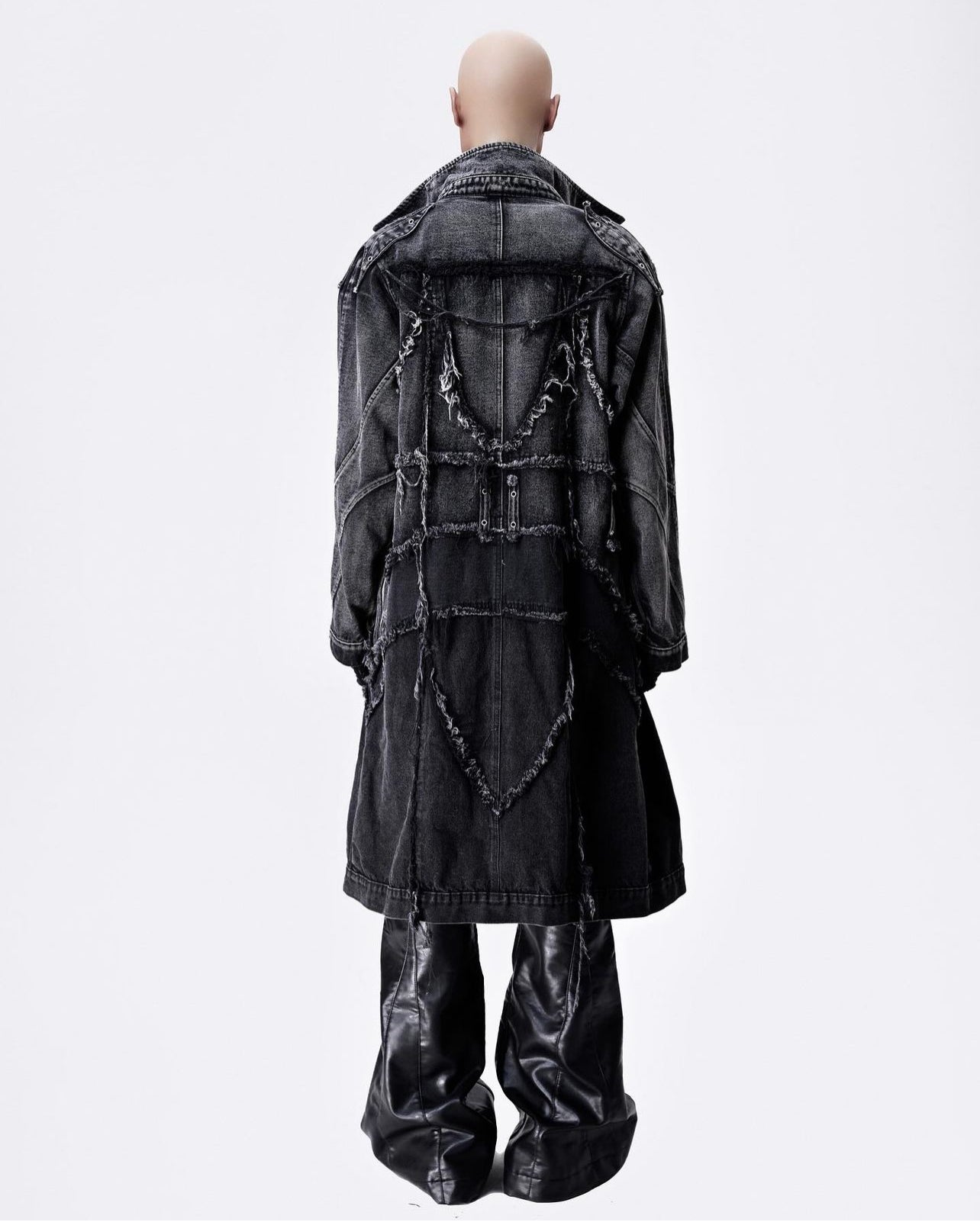 005 CHAOS DREAM DENIM TRENCH COAT