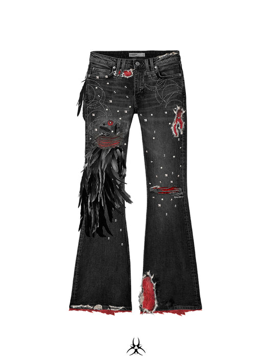 SL Bloodfeather Flare Jeans