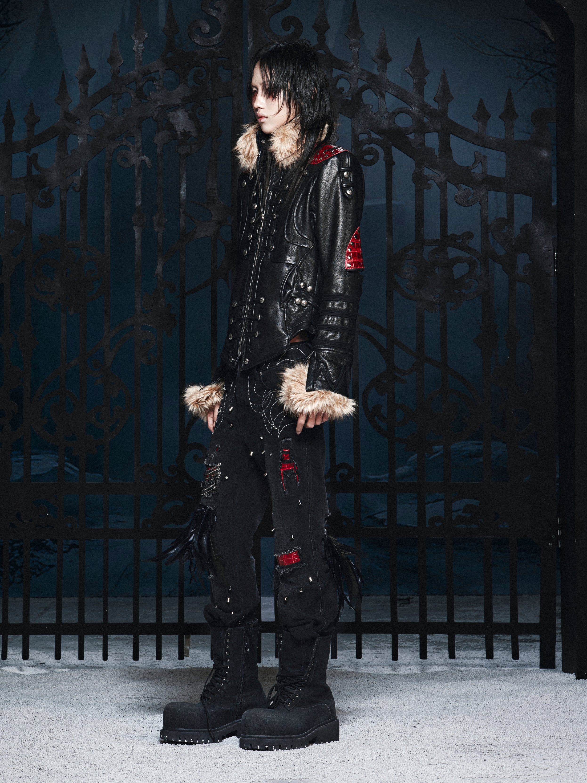Blood SL Fur Leather Jacket – COZY WORLDWIDE