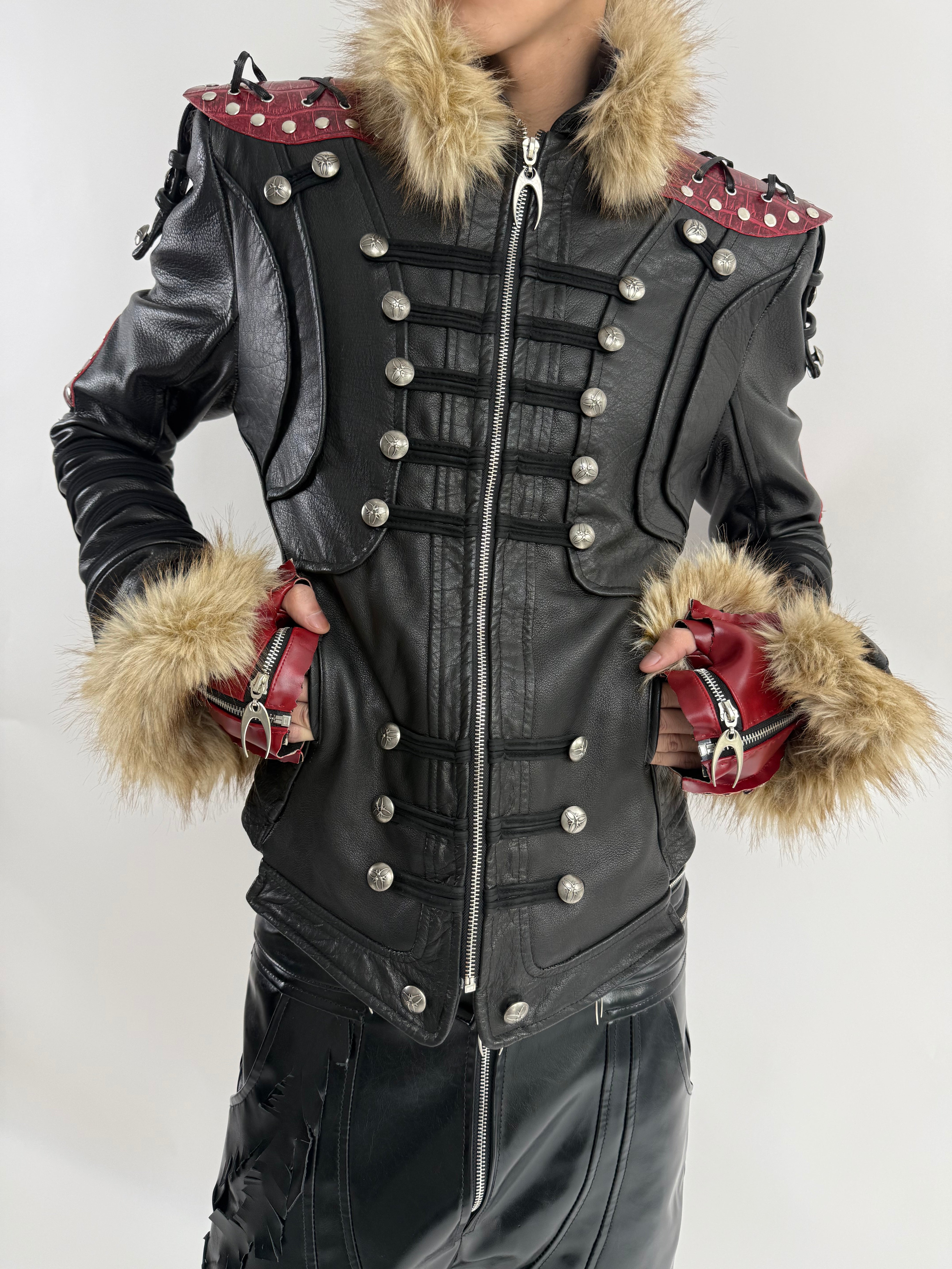 Blood SL Fur Leather Jacket – COZY WORLDWIDE