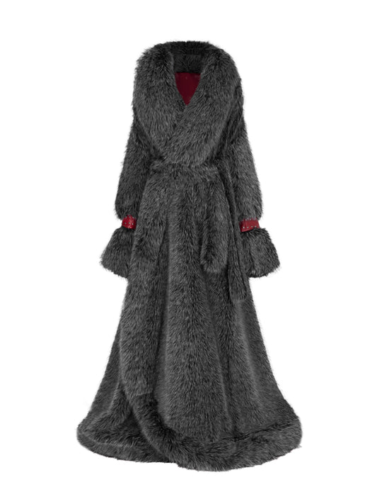 BLACK WOLF CEREMONIAL COAT