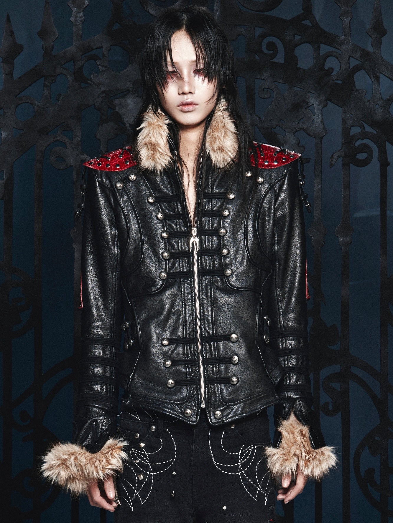 Blood SL Fur Leather Jacket – COZY WORLDWIDE