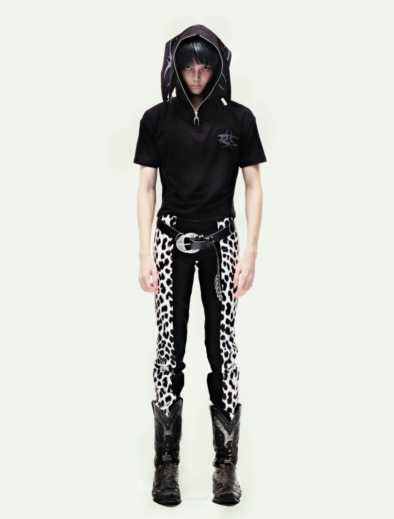 COZY RATTLESNAKE LEATHER BELT