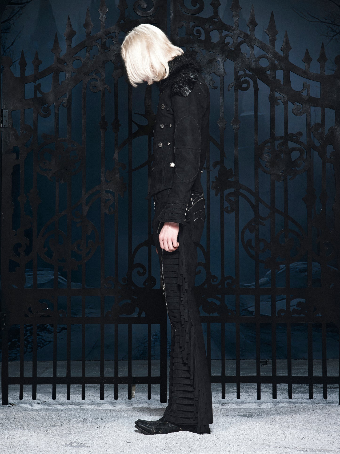 SL Black Fur Leather Jacket