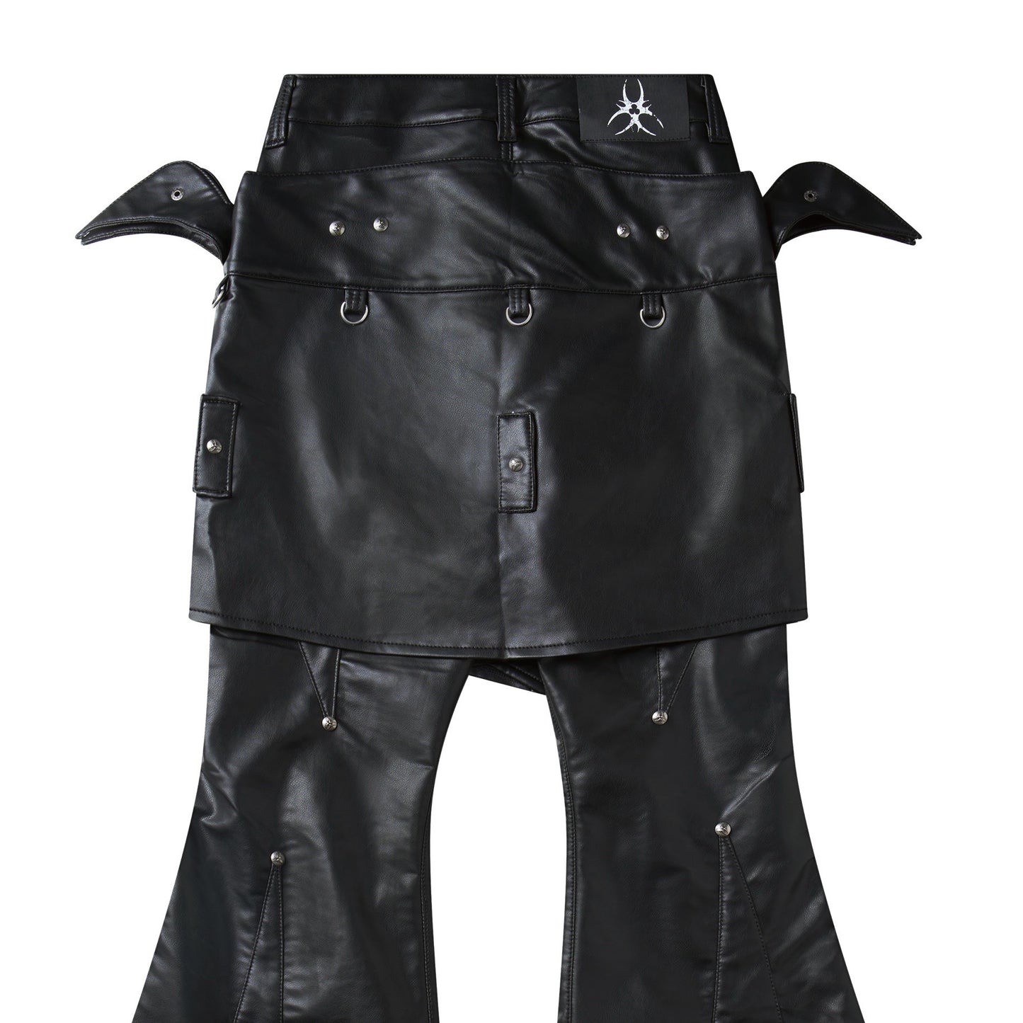 "005 CHAOS DREAM" LEATHER SKIRT PANTS