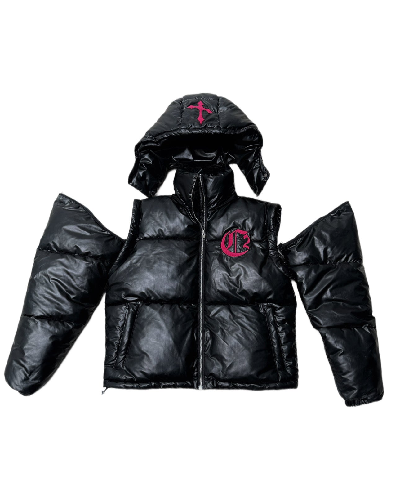 DOUBLE C CROSS PUFFER JACKET (COZY X CH2)