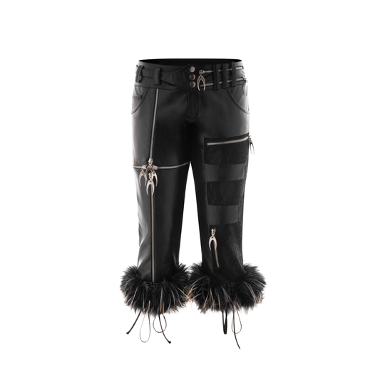FUR-CUFFED WAR TROUSERS