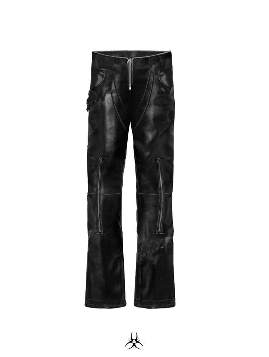 SL Black Vanguard Leather Pants