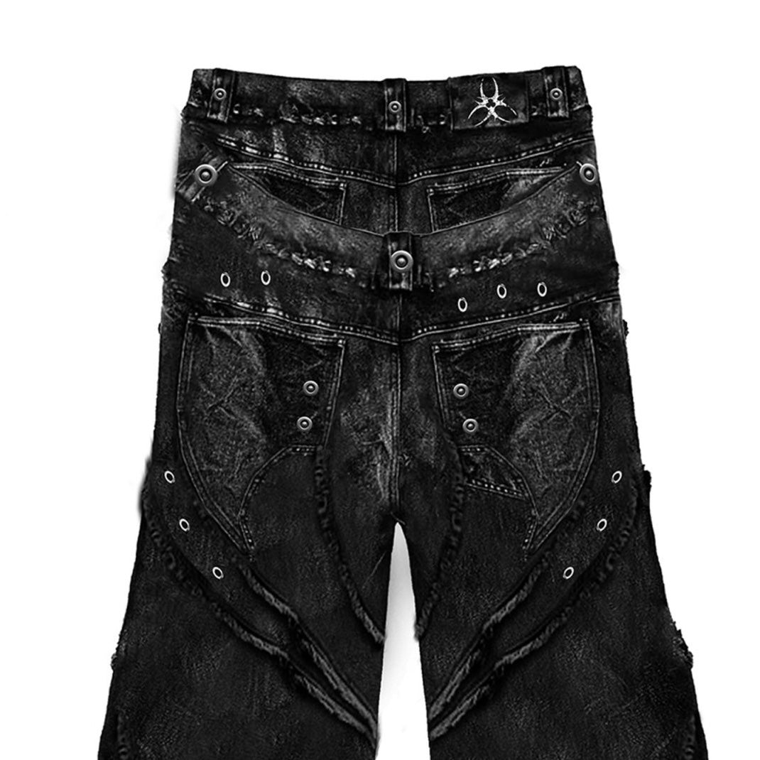 00 KNIGHT CLUB BAGGY FLARE JEANS