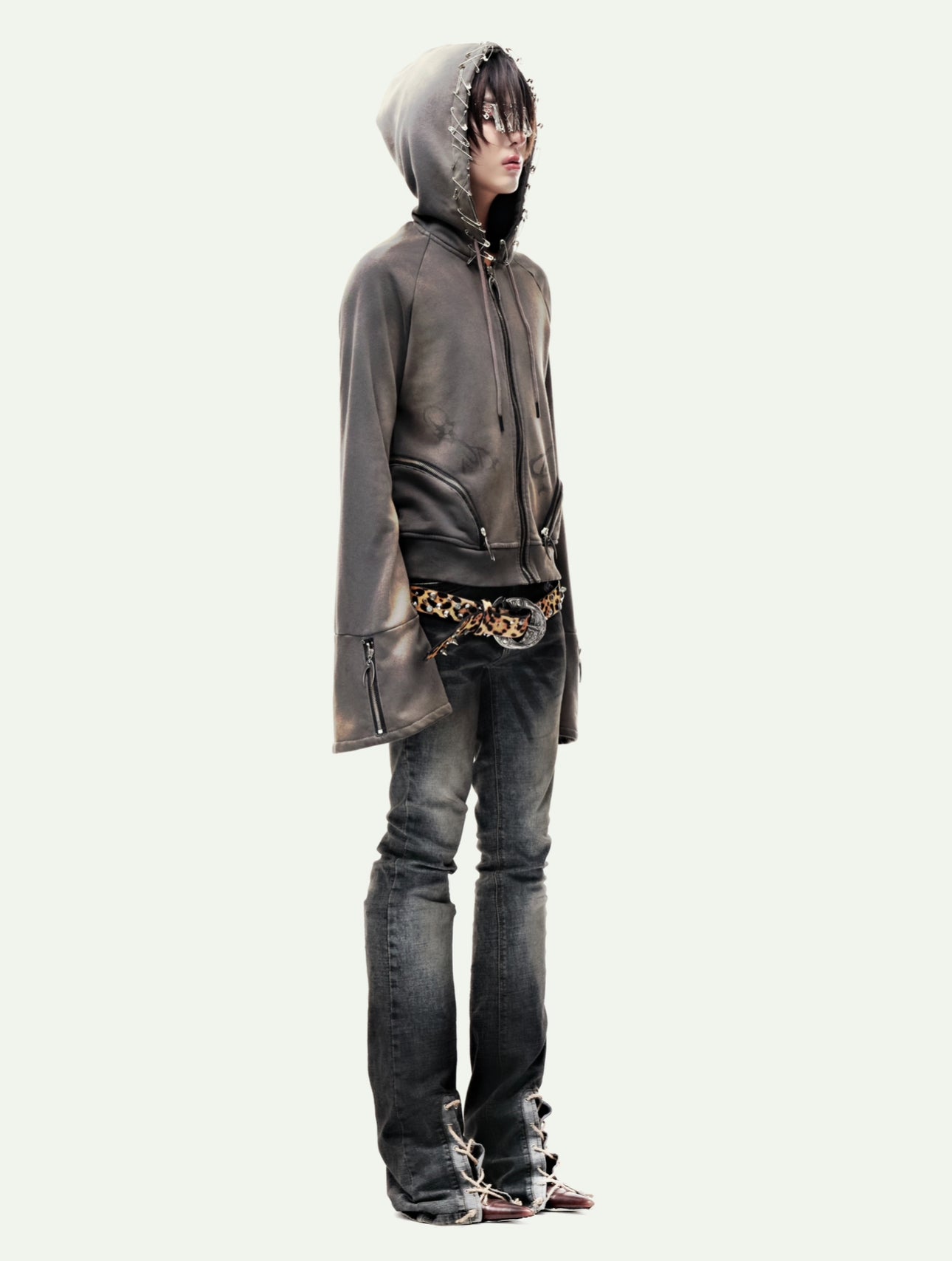 EPL BROWN WAXED HOODZIP