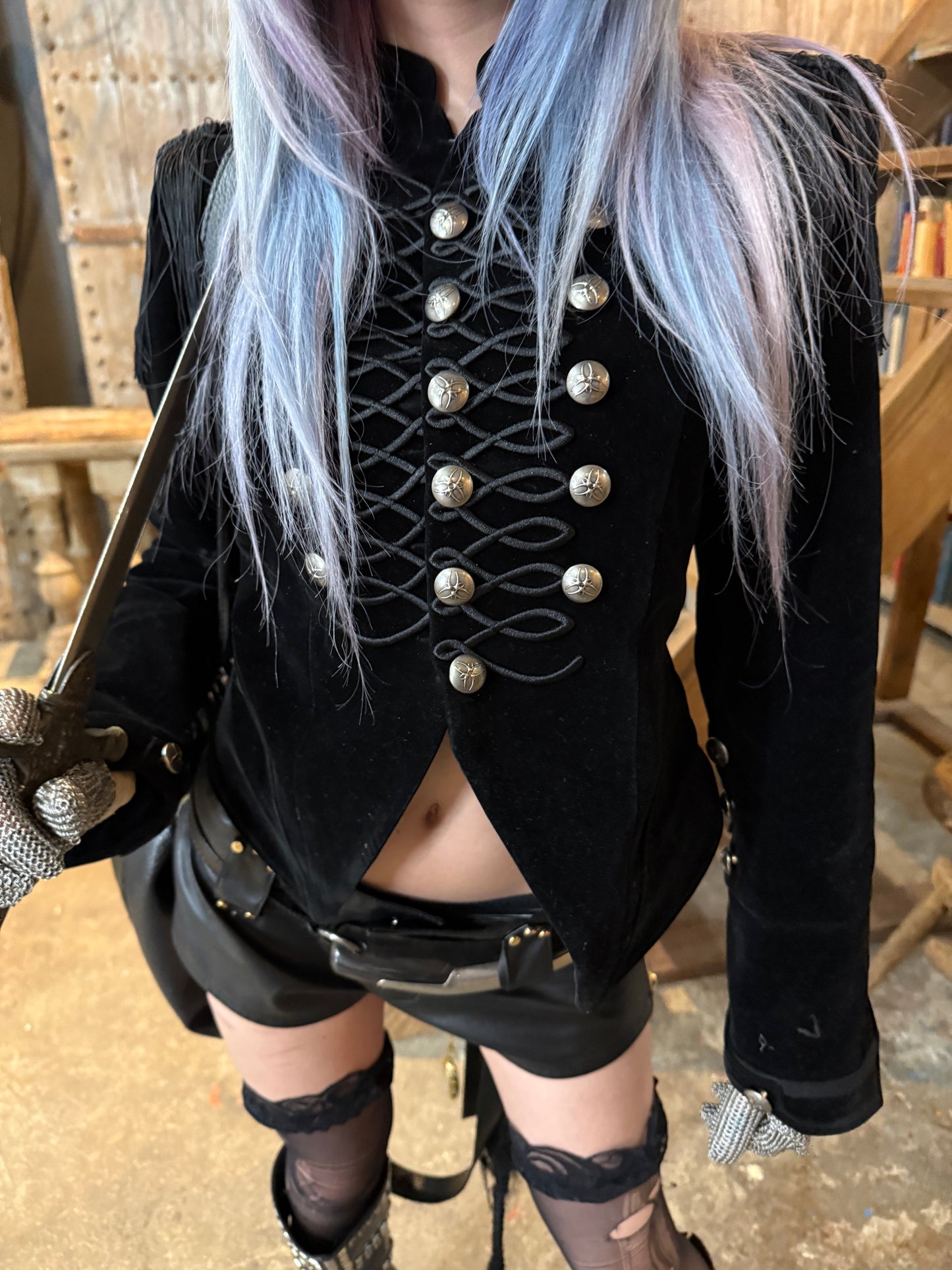 SILENT SHOULDER CORSET JACKET