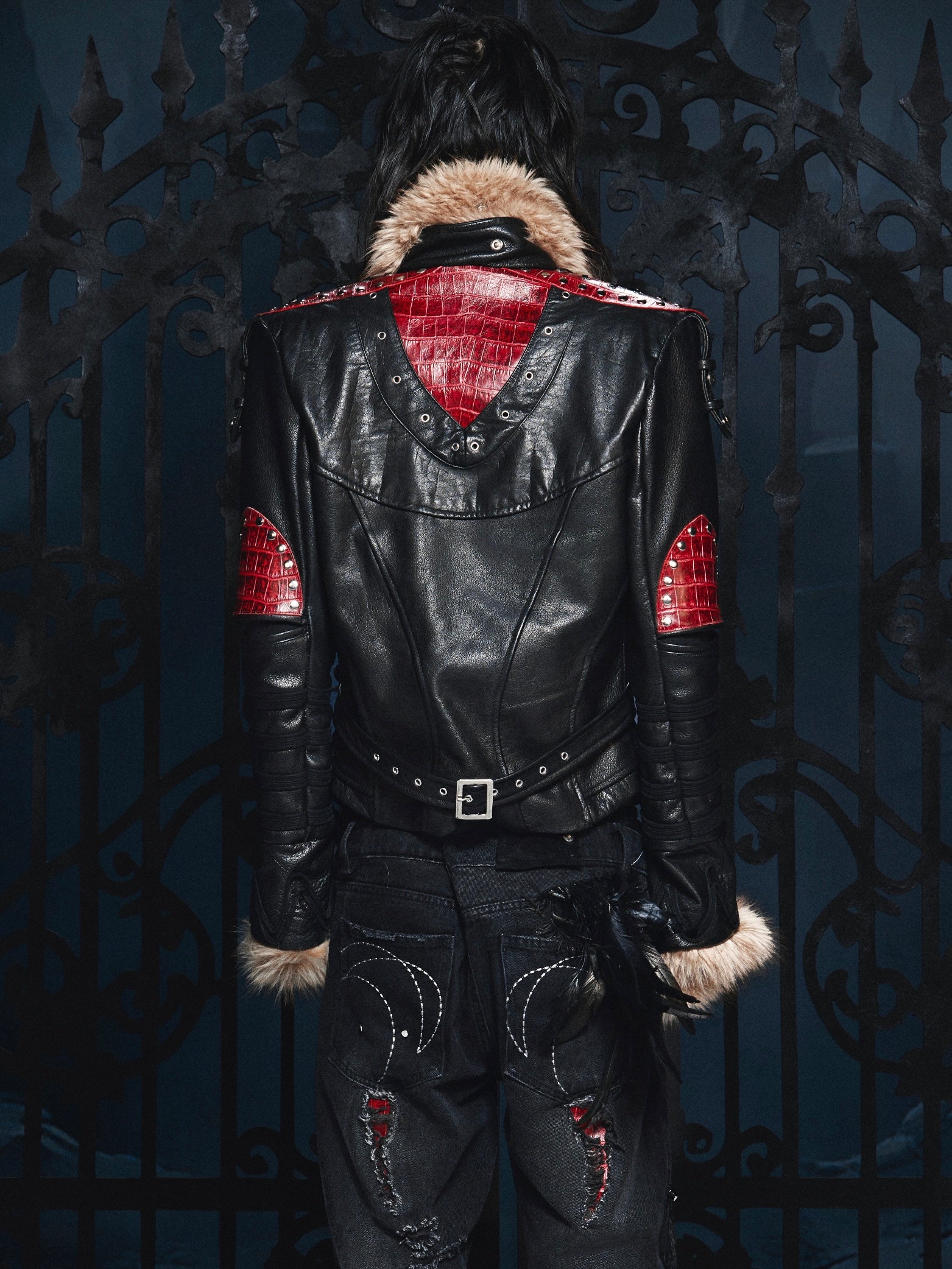 Blood SL Fur Leather Jacket – COZY WORLDWIDE
