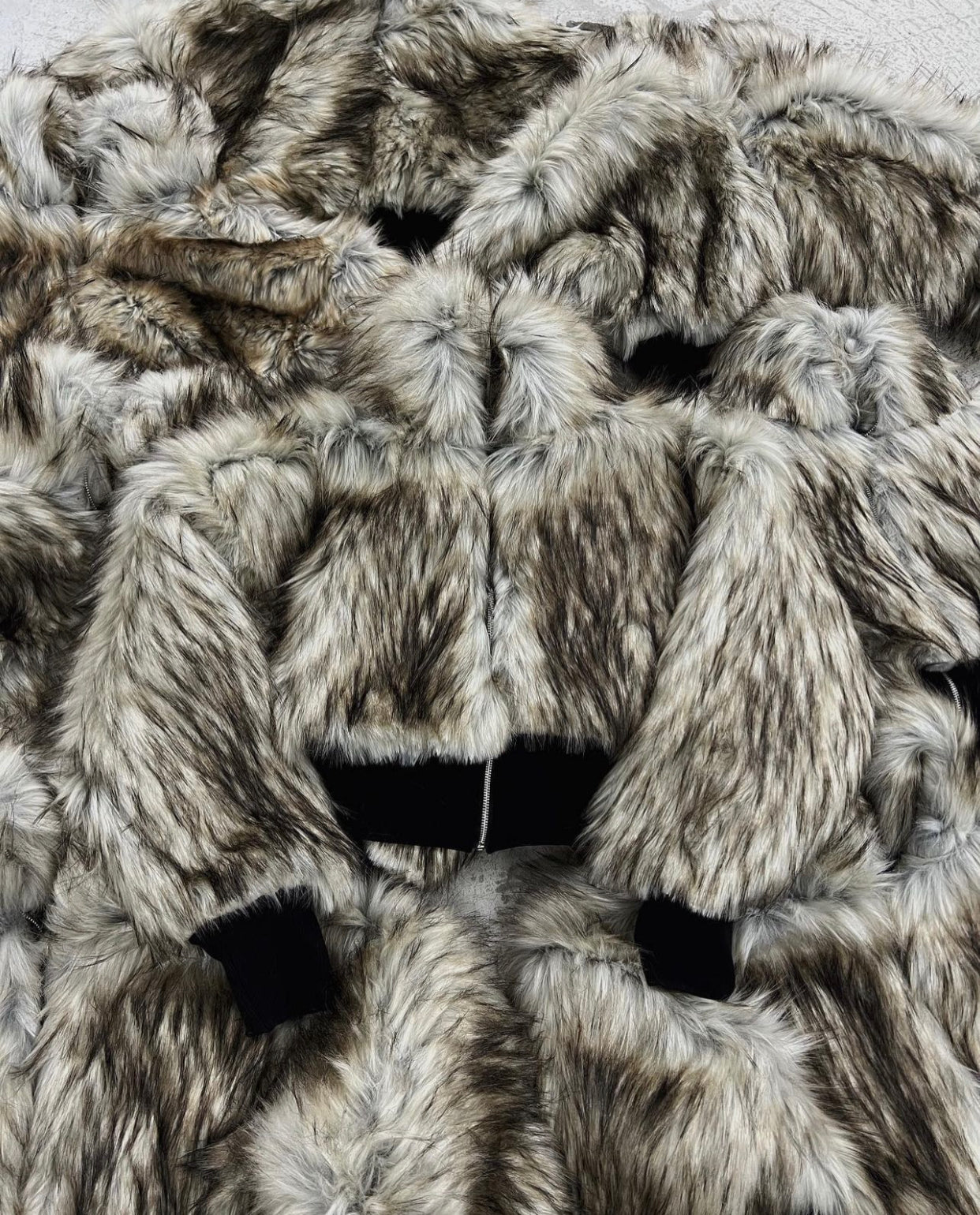 CZ FAUX FUR JACKET