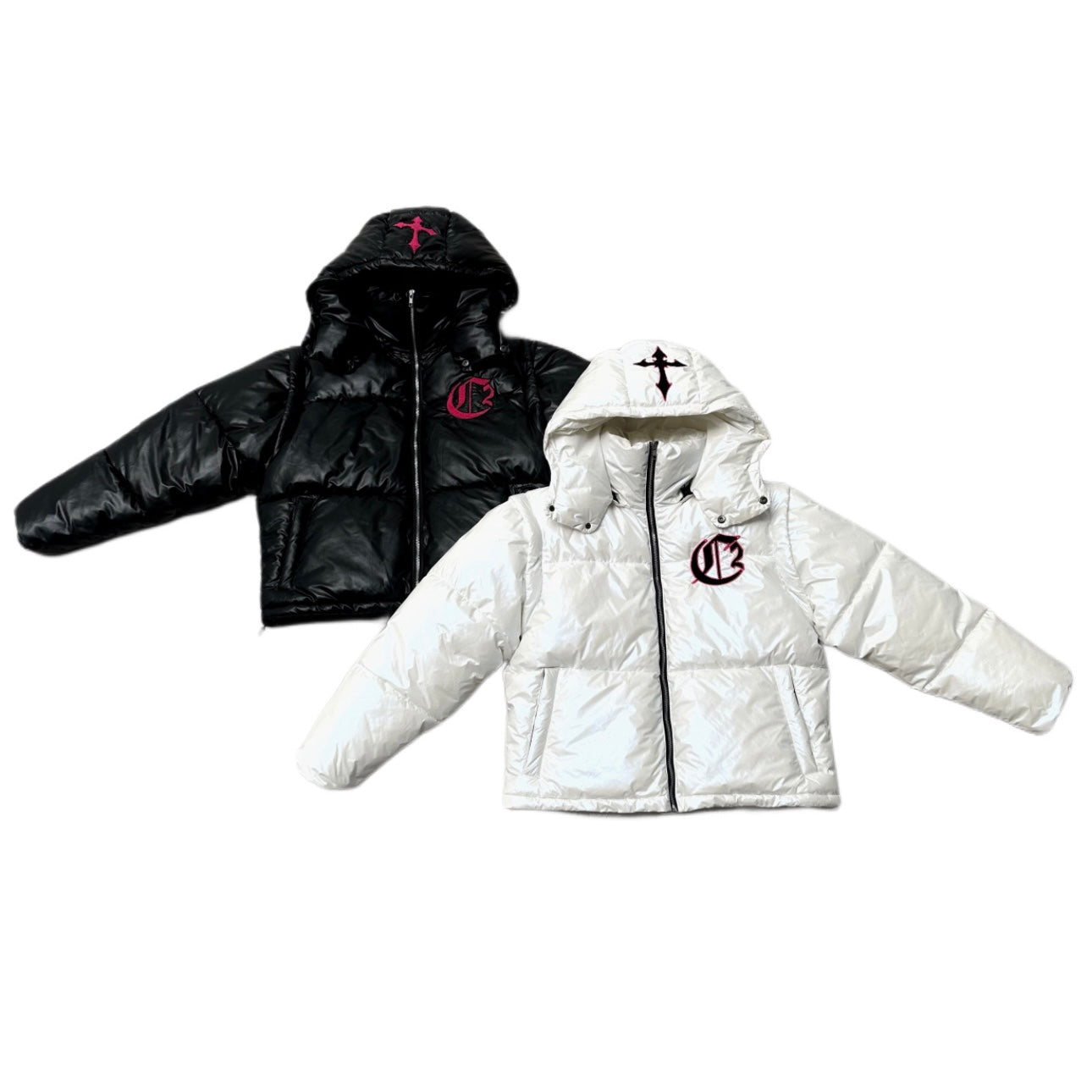 DOUBLE C CROSS PUFFER JACKET (COZY X CH2)