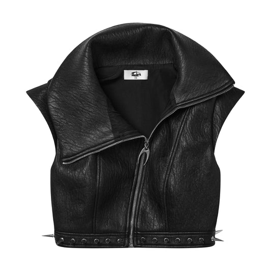SPIKED AUTHORITY LEATHER JACKET